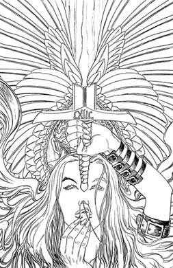 Lucifer #72 Line Art 2