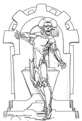 Metropolis Robot Sketch