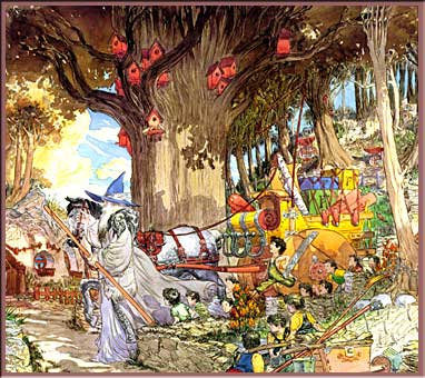 Gandalf Arrives in Hobbiton